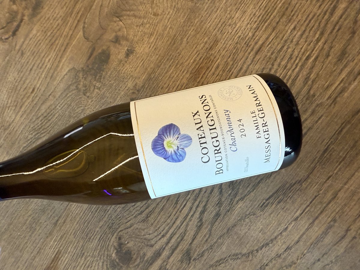 MESSAGER GERMAIN COTEAUX BOURGUIGNONS CHARDONNAY 2024 0.75L. vol. 12.5